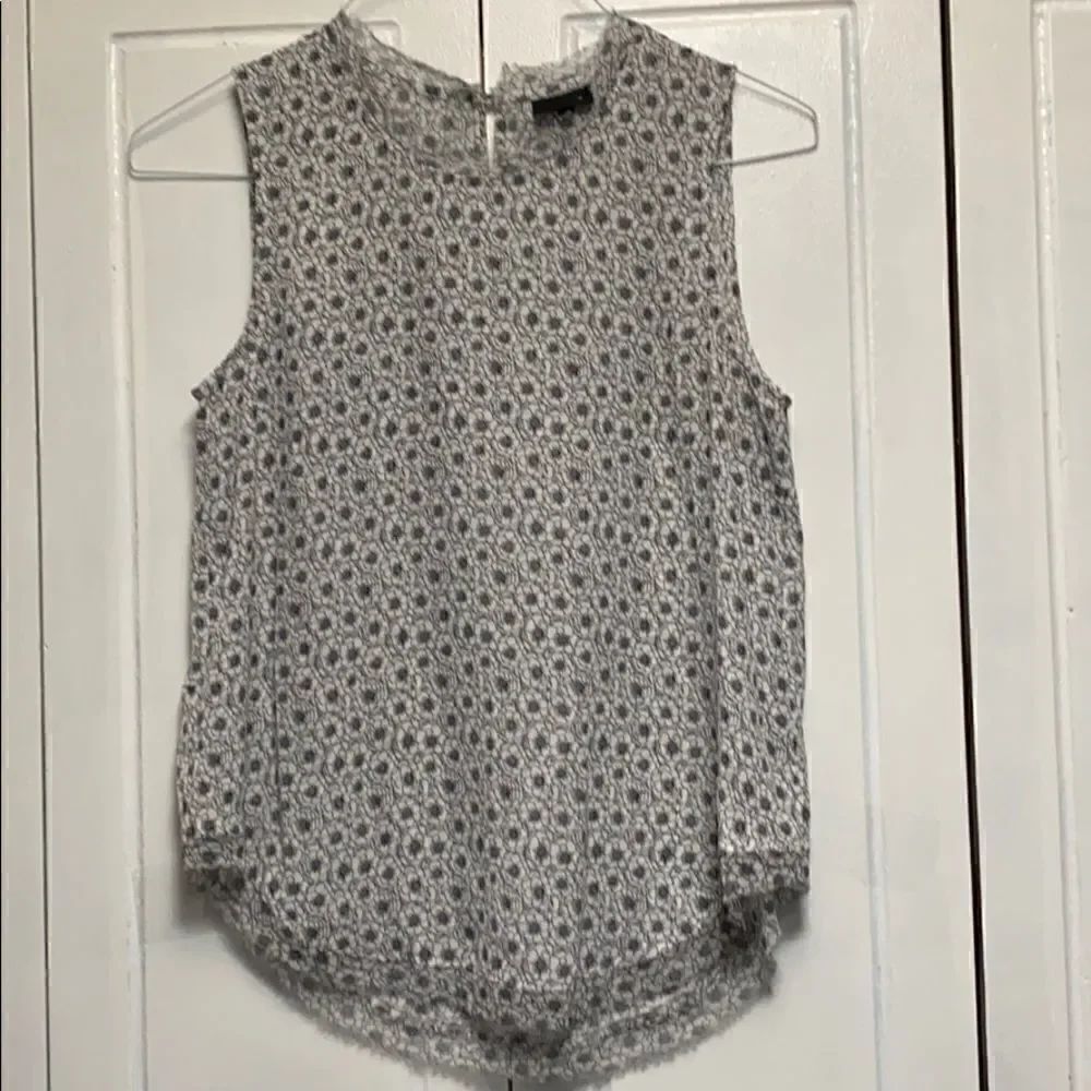Who What Wear print hi lo hem tunic S